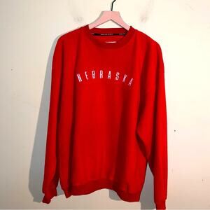 VNTG NEBRASKA GEAR FOR SPORTS fleece crewneck XL
